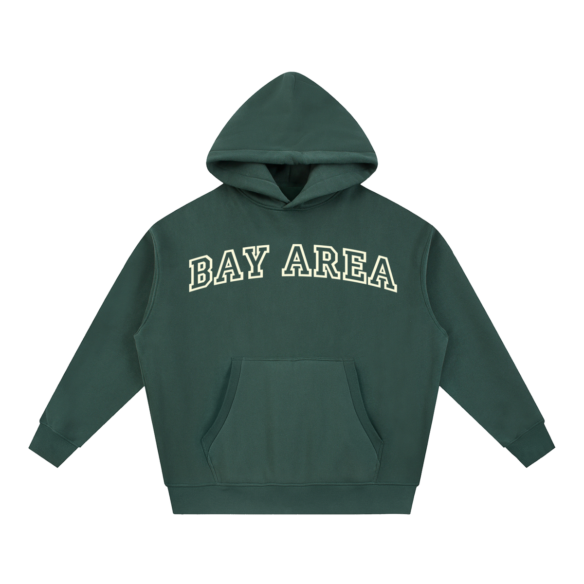 Bay Area Essential Oversized Boxy Fit Fleece Hoodie