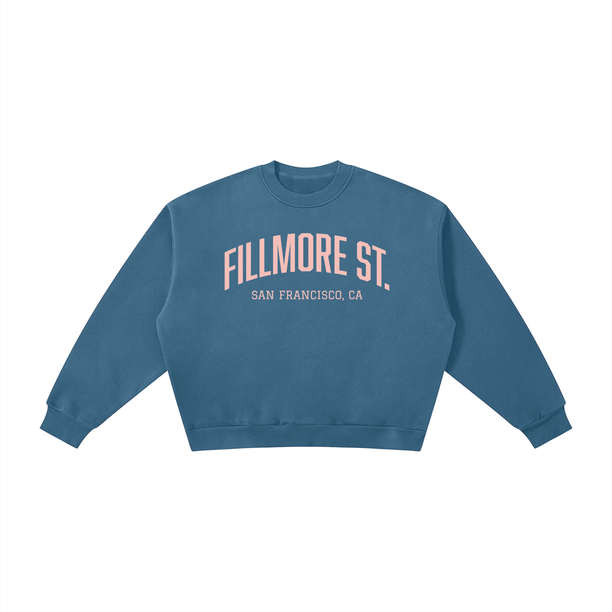 Fillmore Street SF Boxy Fleece Crewneck Sweatshirt