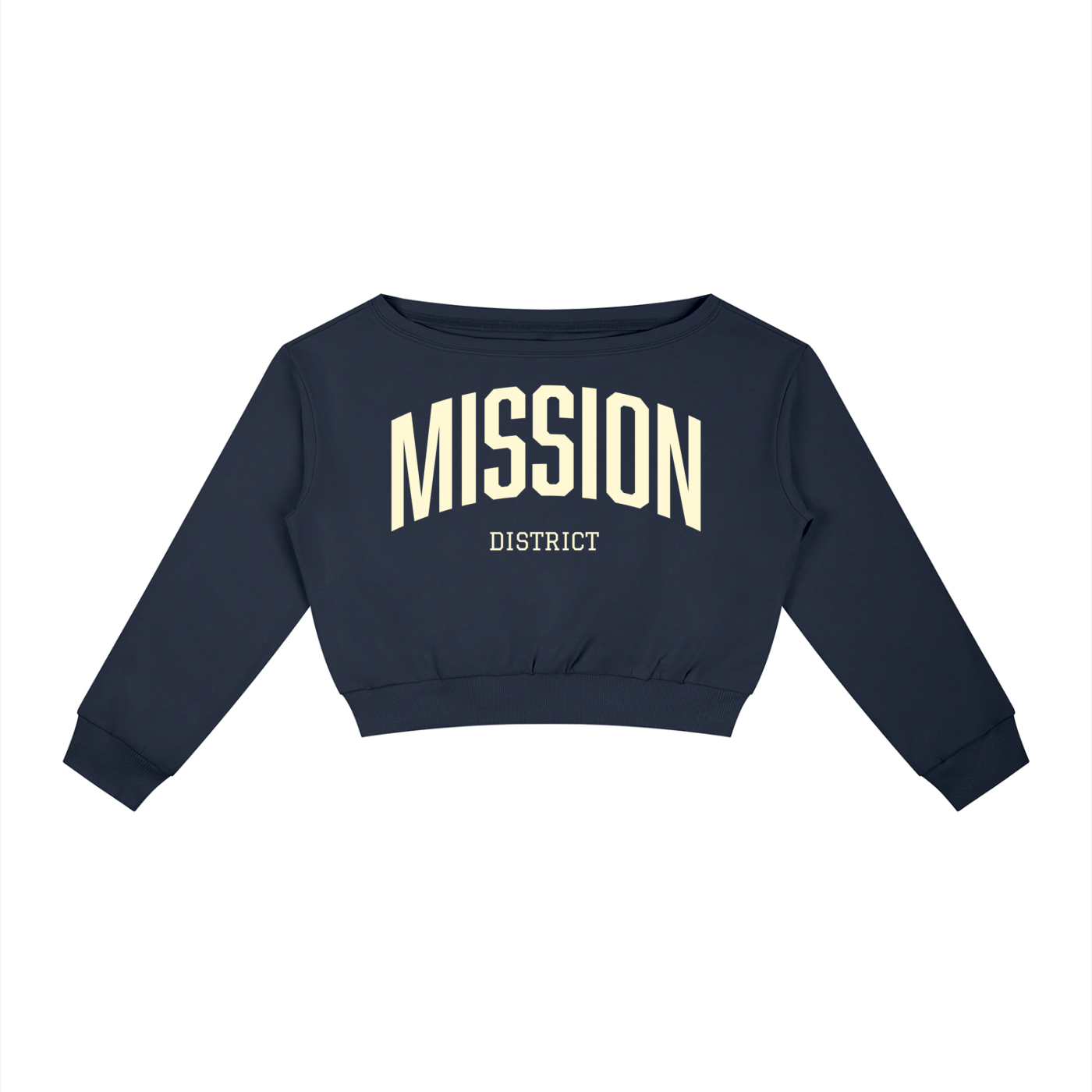 Mission District SF Women's Off-Shoulder Sweatshirt