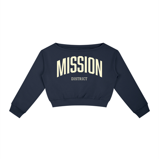 Mission District SF Women's Off-Shoulder Sweatshirt