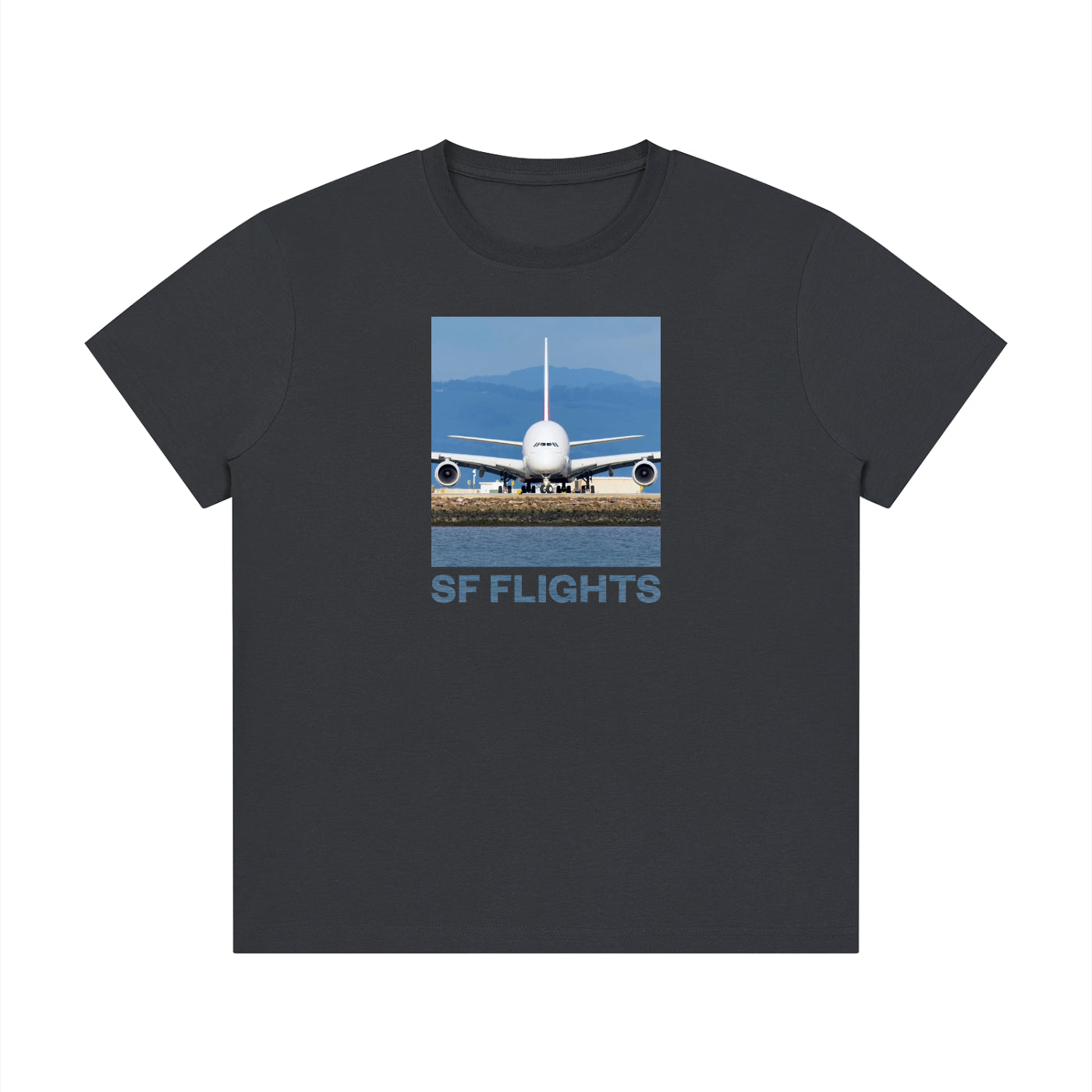 Quick Dry Regular Fit Tee — SF Flights A380 Superjumbo Print