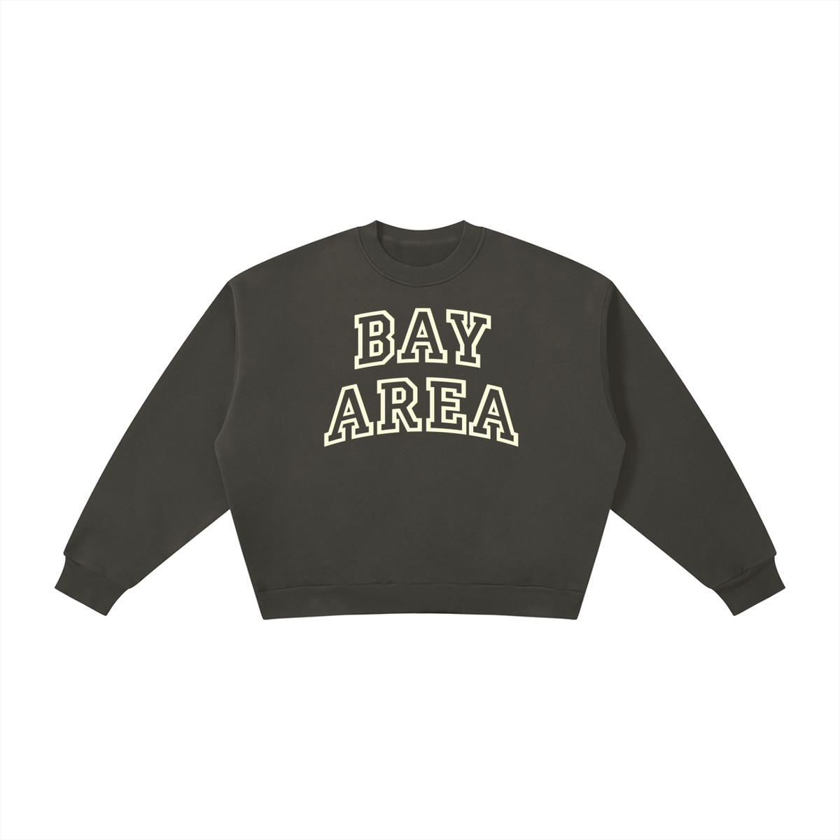 Bay Area Boxy Fleece Crewneck Sweatshirt