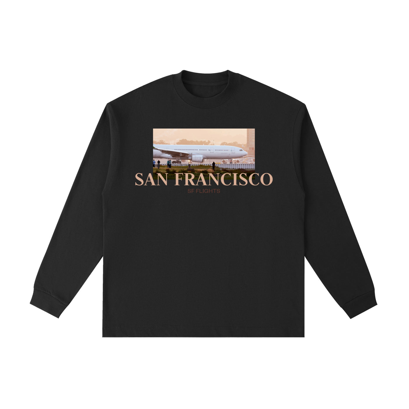 Essential Cotton Long Sleeve T-Shirt — A330 Ready for Takeoff