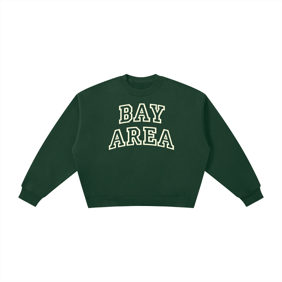 Bay Area Boxy Fleece Crewneck Sweatshirt
