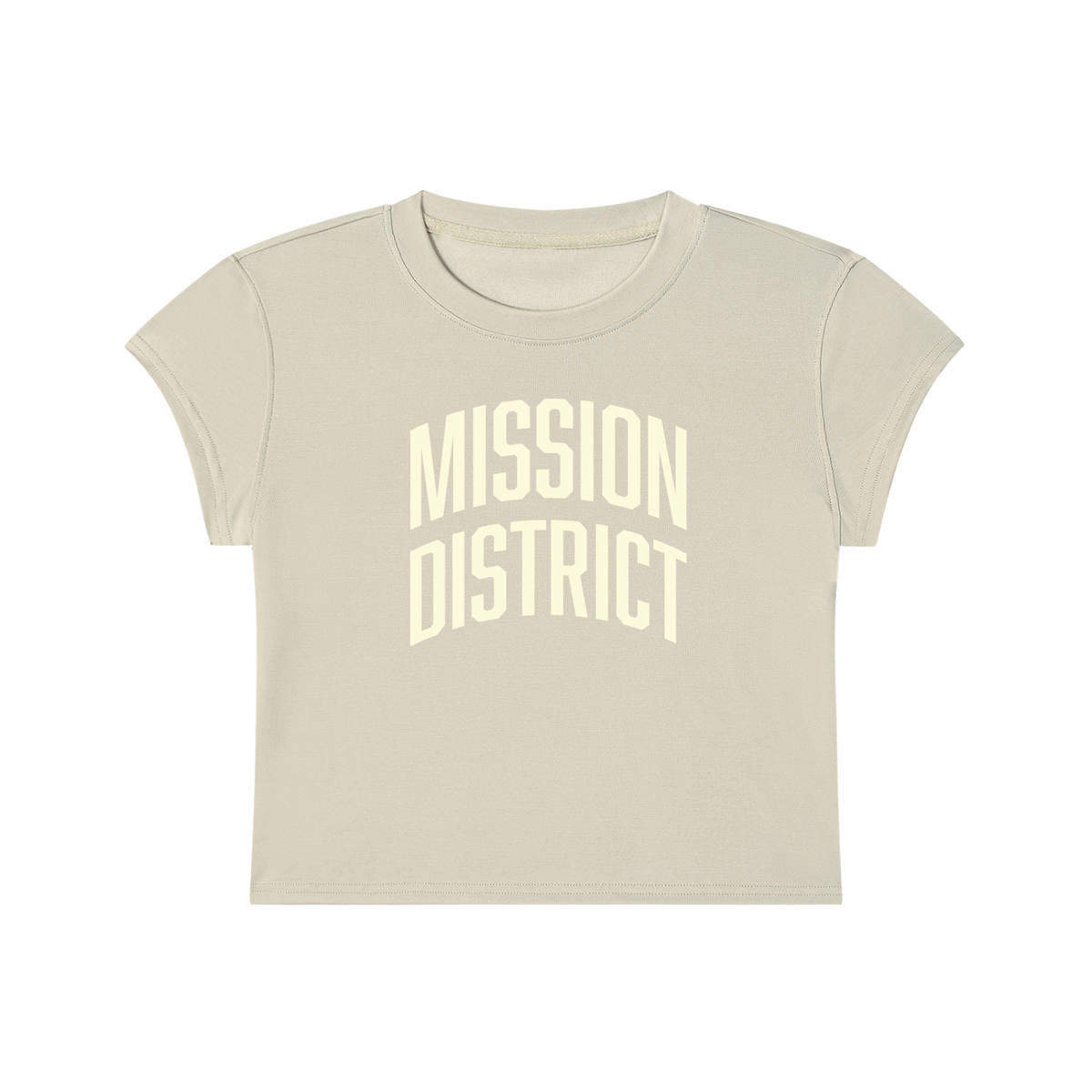 Mission District SF Women's Slim-Fit Cropped T-Shirt