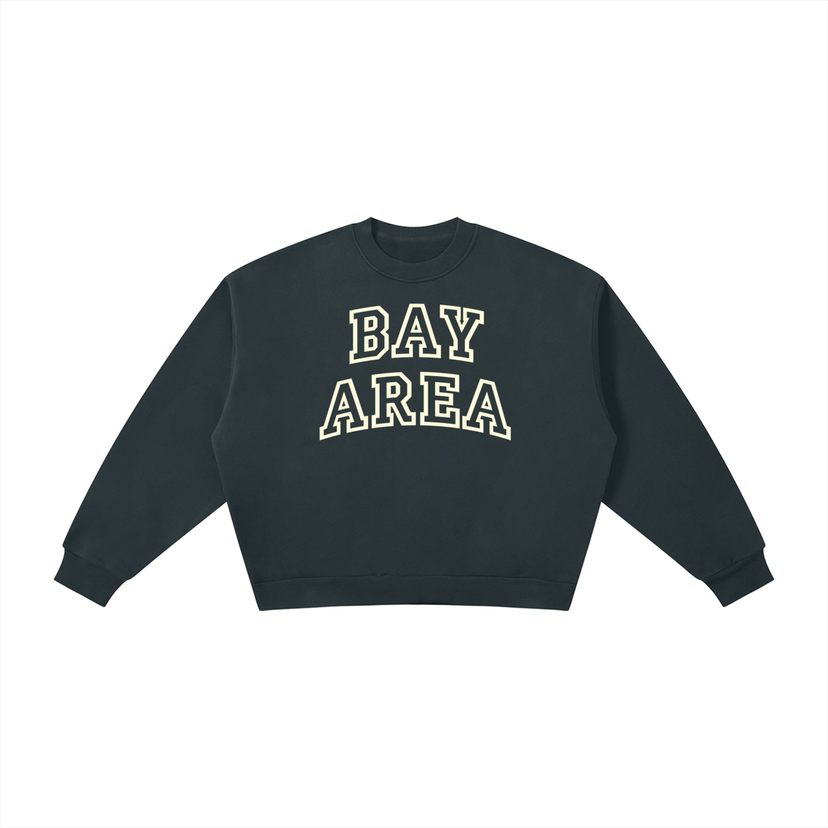 Bay Area Boxy Fleece Crewneck Sweatshirt