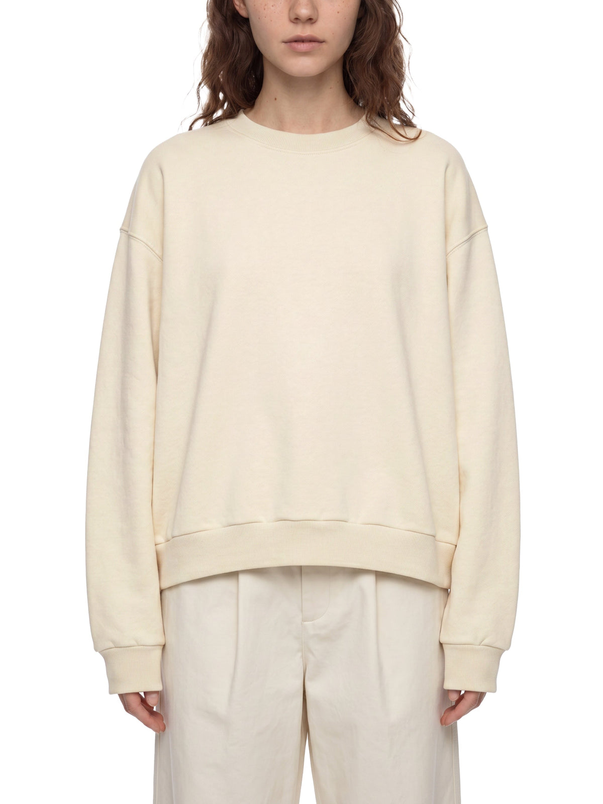 Bay Area Boxy Fleece Crewneck Sweatshirt
