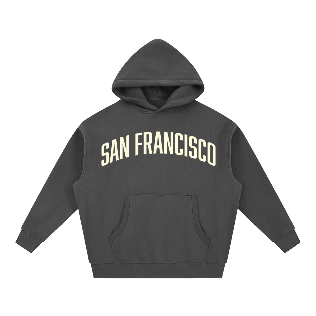 San Francisco Essential Oversized Boxy Fit Fleece Hoodie