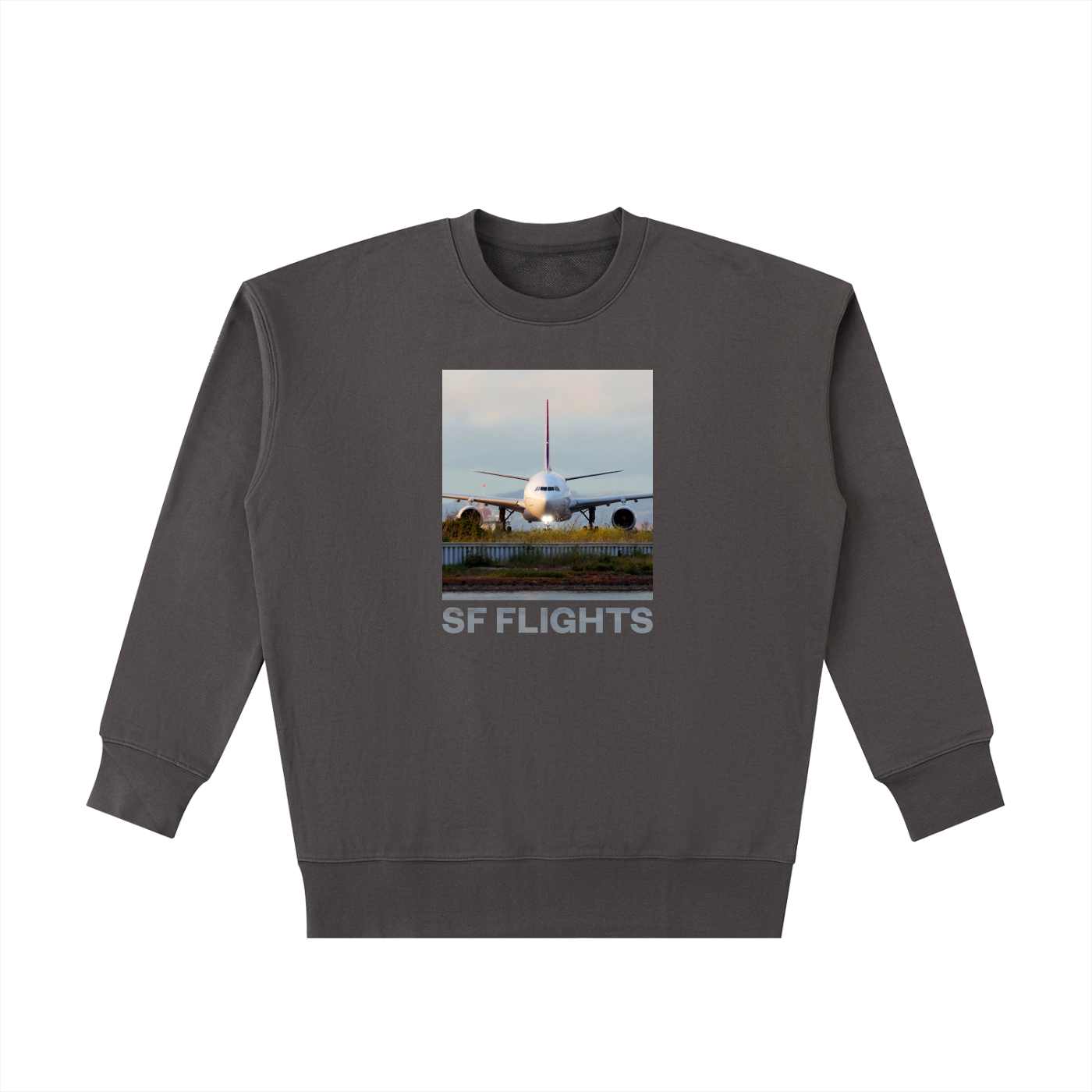 SF Flights A330 SFO Taxiing Heavyweight Sweatshirt