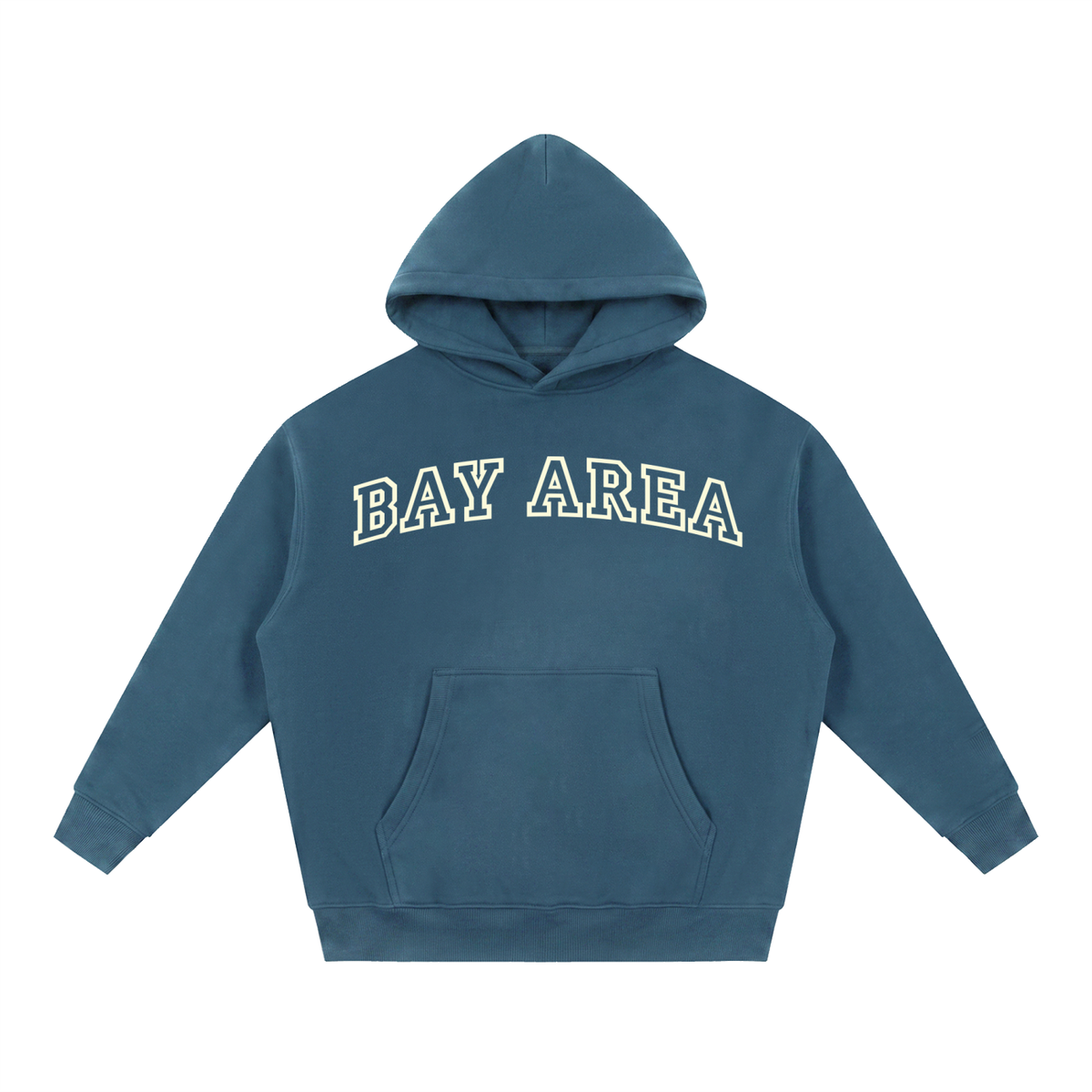 Bay Area Essential Oversized Boxy Fit Fleece Hoodie