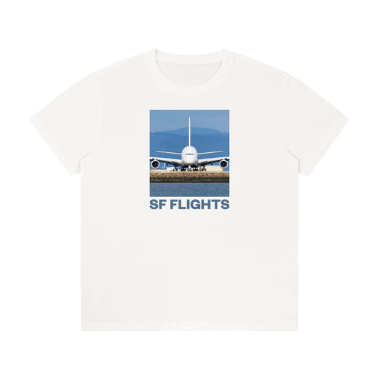 Quick Dry Regular Fit Tee — SF Flights A380 Superjumbo Print