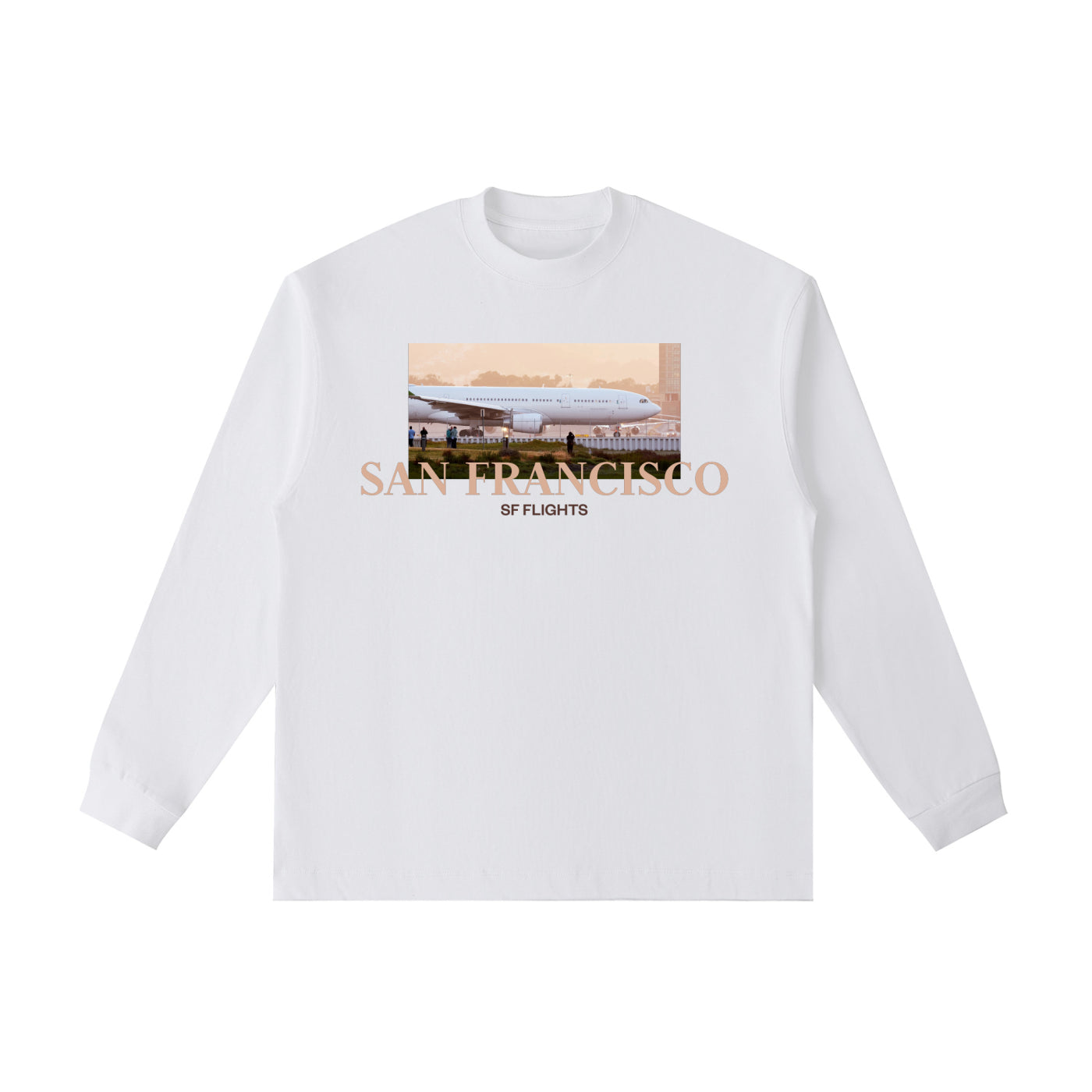 Essential Cotton Long Sleeve T-Shirt — A330 Ready for Takeoff