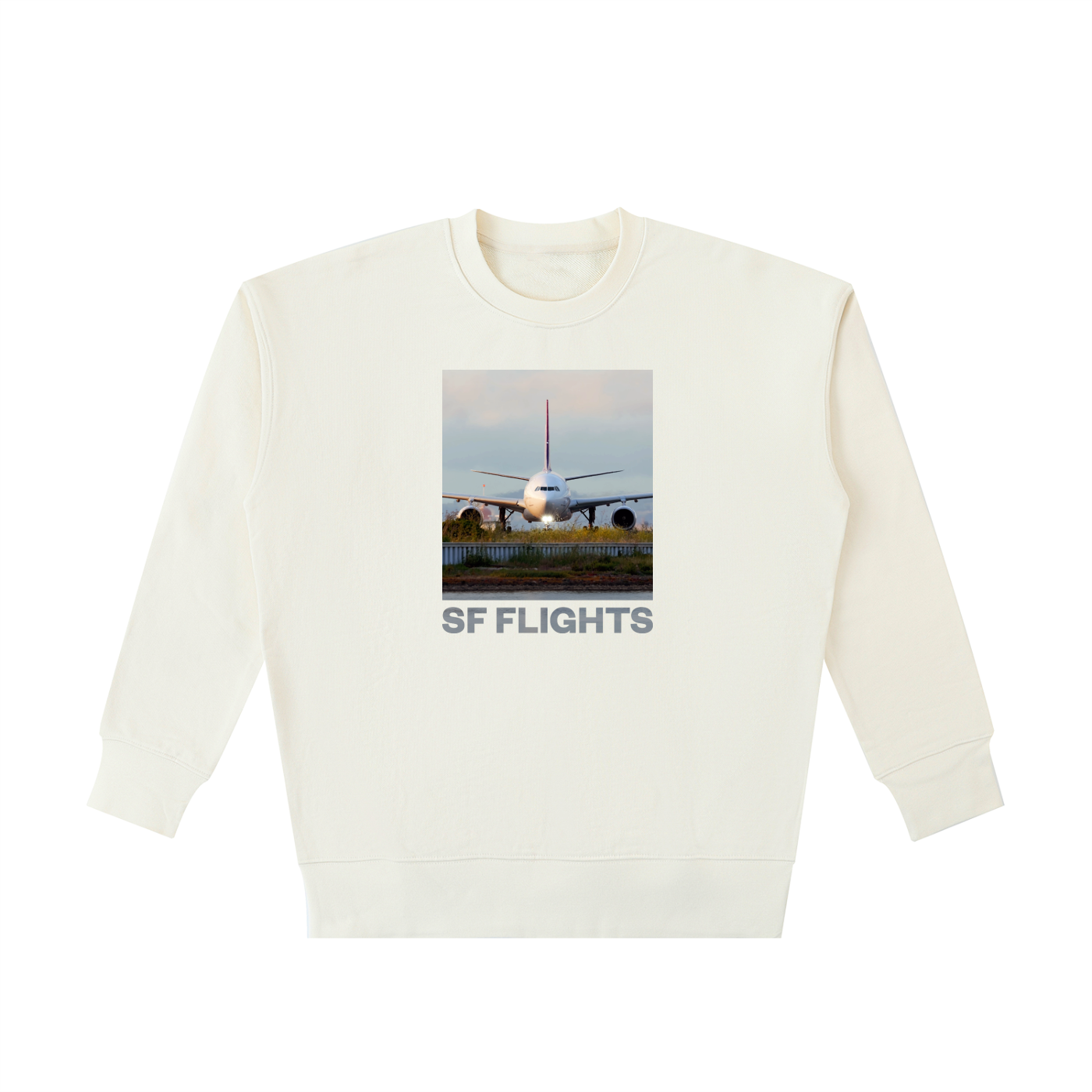 SF Flights A330 SFO Taxiing Heavyweight Sweatshirt