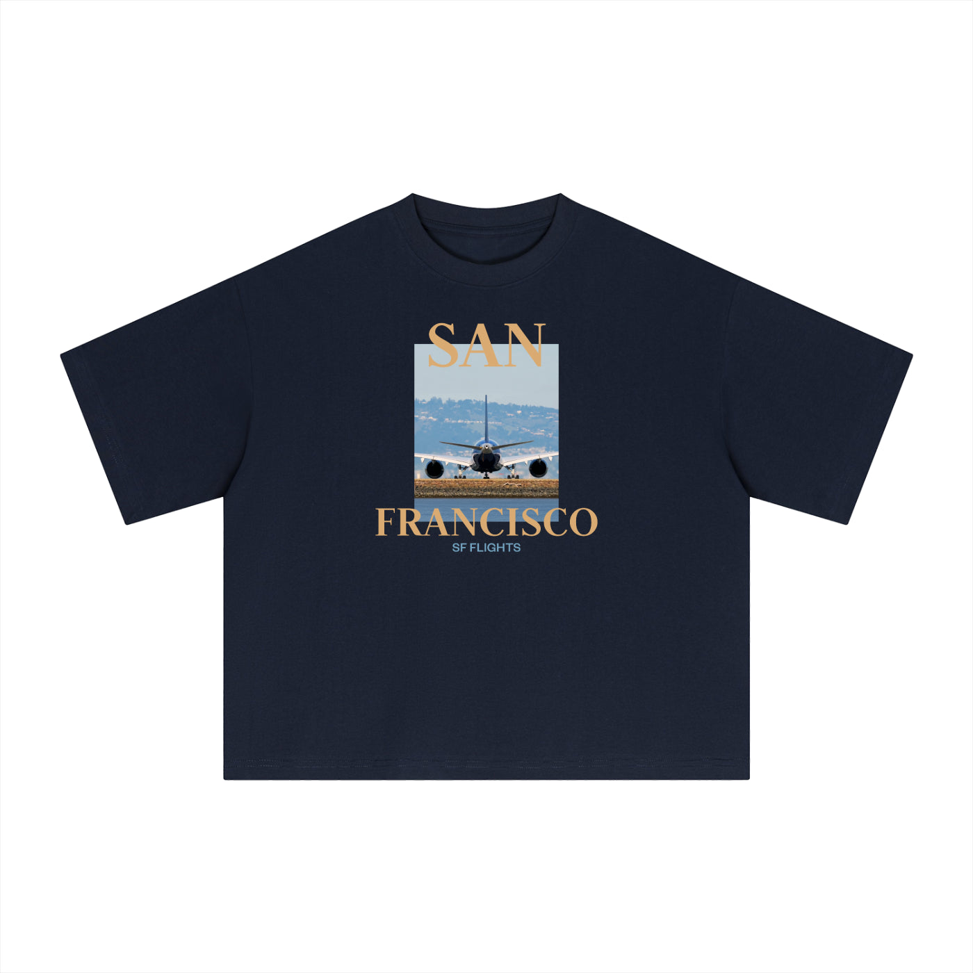 Essential Sorona Boxy T-Shirt — Widebody A350 at SFO