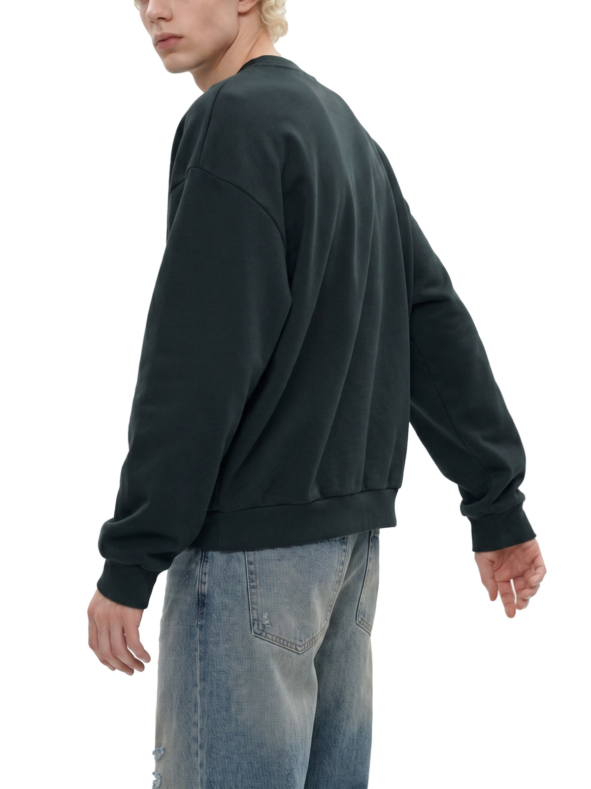 Bay Area Boxy Fleece Crewneck Sweatshirt