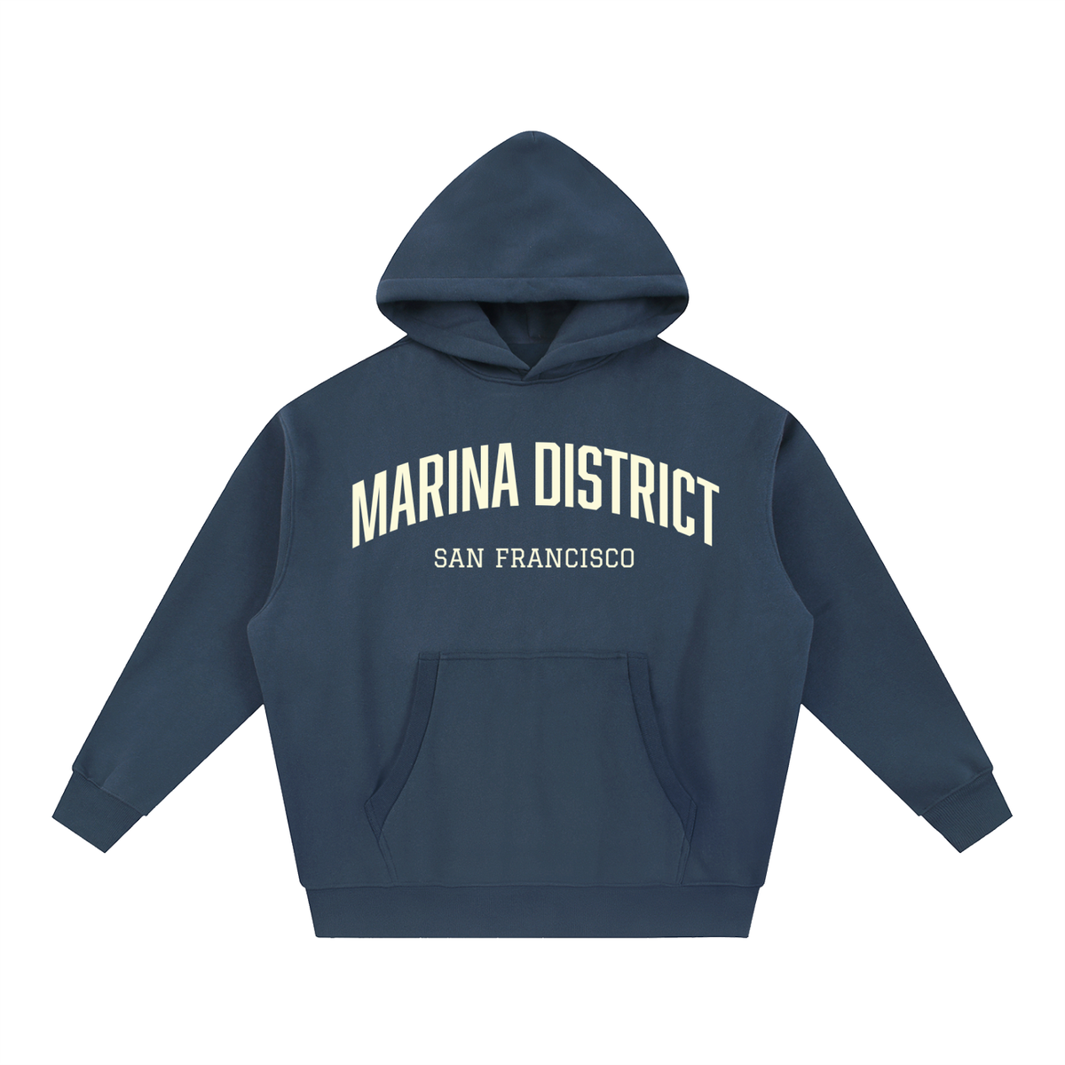 Marina District SF Essential Oversized Boxy Fit Fleece Hoodie