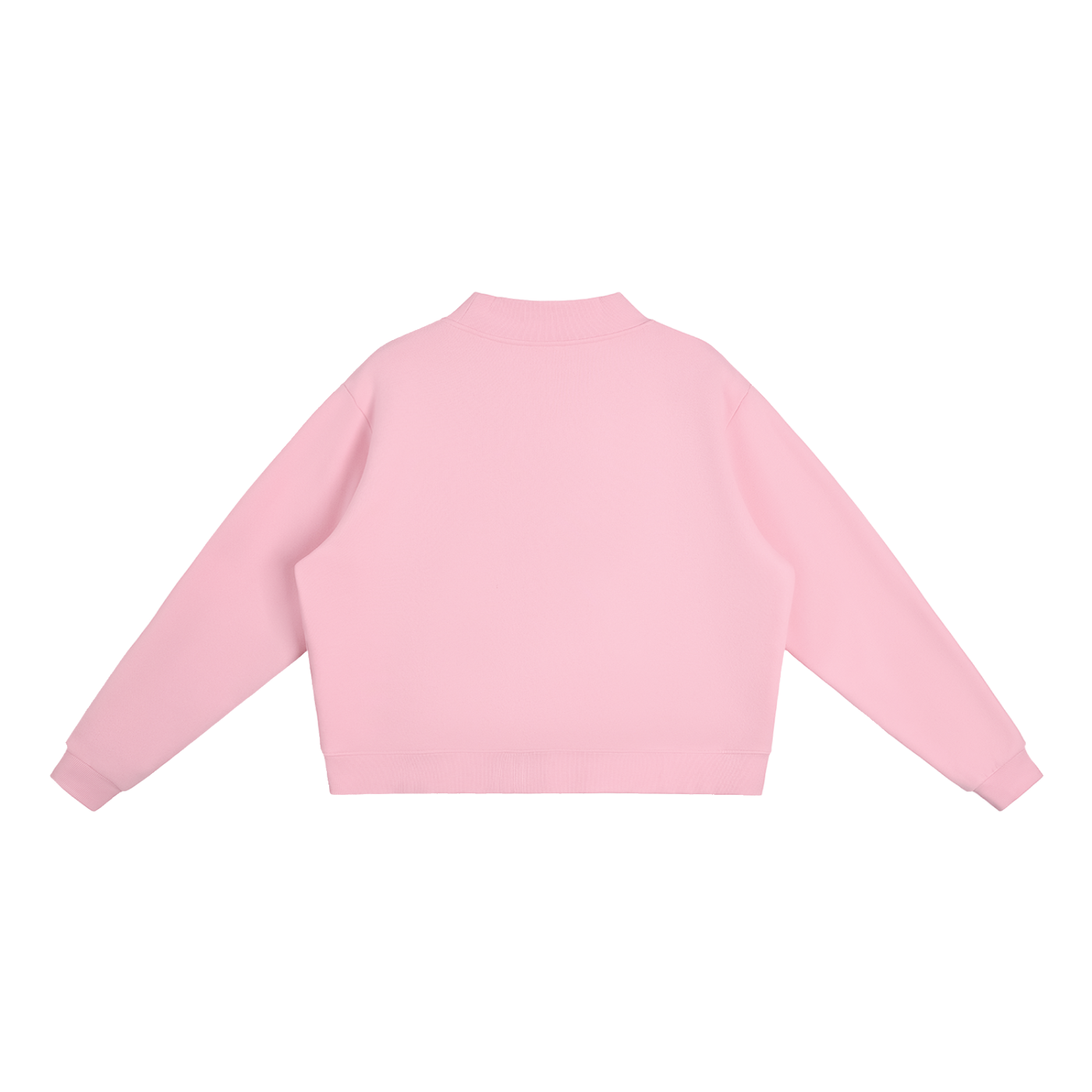 Mission District SF Essential Women Fleece Mock-Neck Crew Sweatshirt
