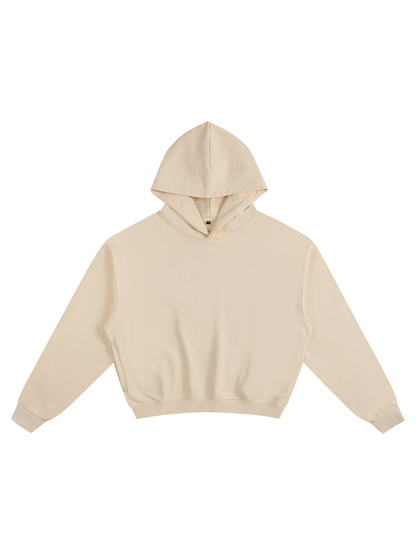 Unisex Cotton Cropped Hoodie — A330 Golden Hour Departure