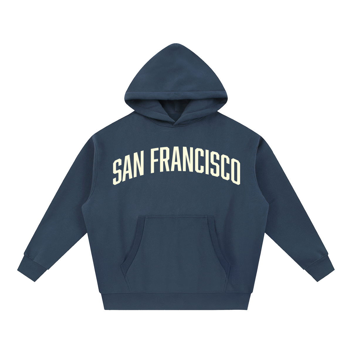 San Francisco Essential Oversized Boxy Fit Fleece Hoodie