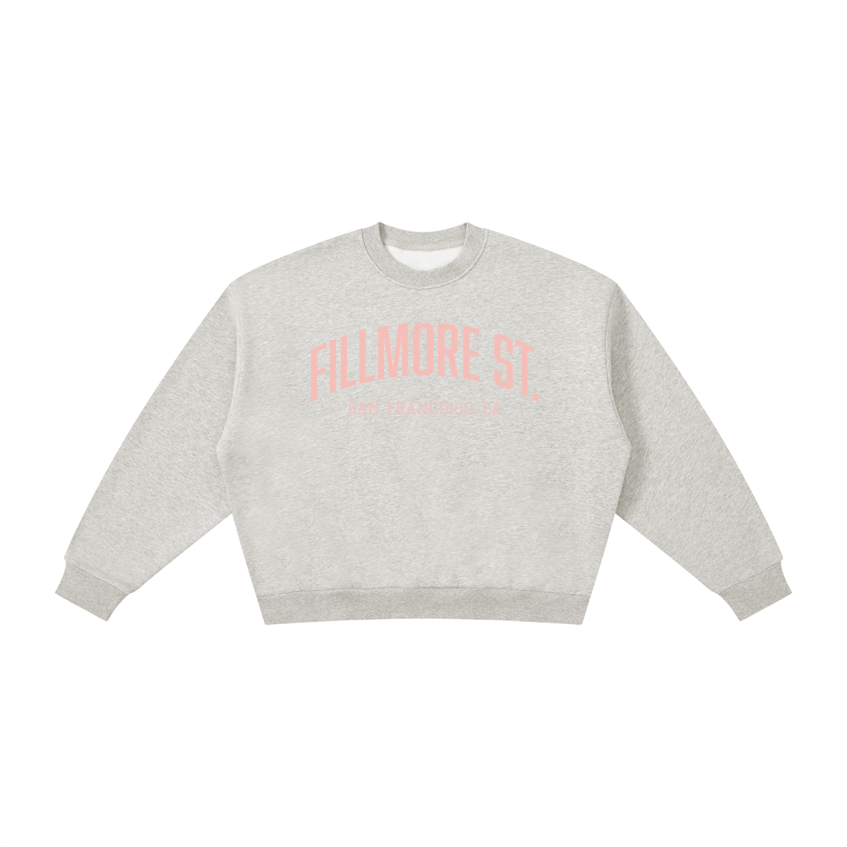 Fillmore Street SF Boxy Fleece Crewneck Sweatshirt