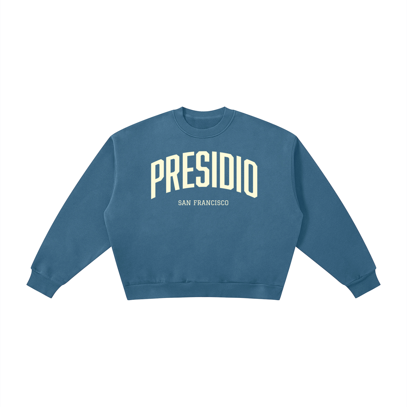 San Francisco PRESIDIO Boxy Fleece Crewneck Sweatshirt