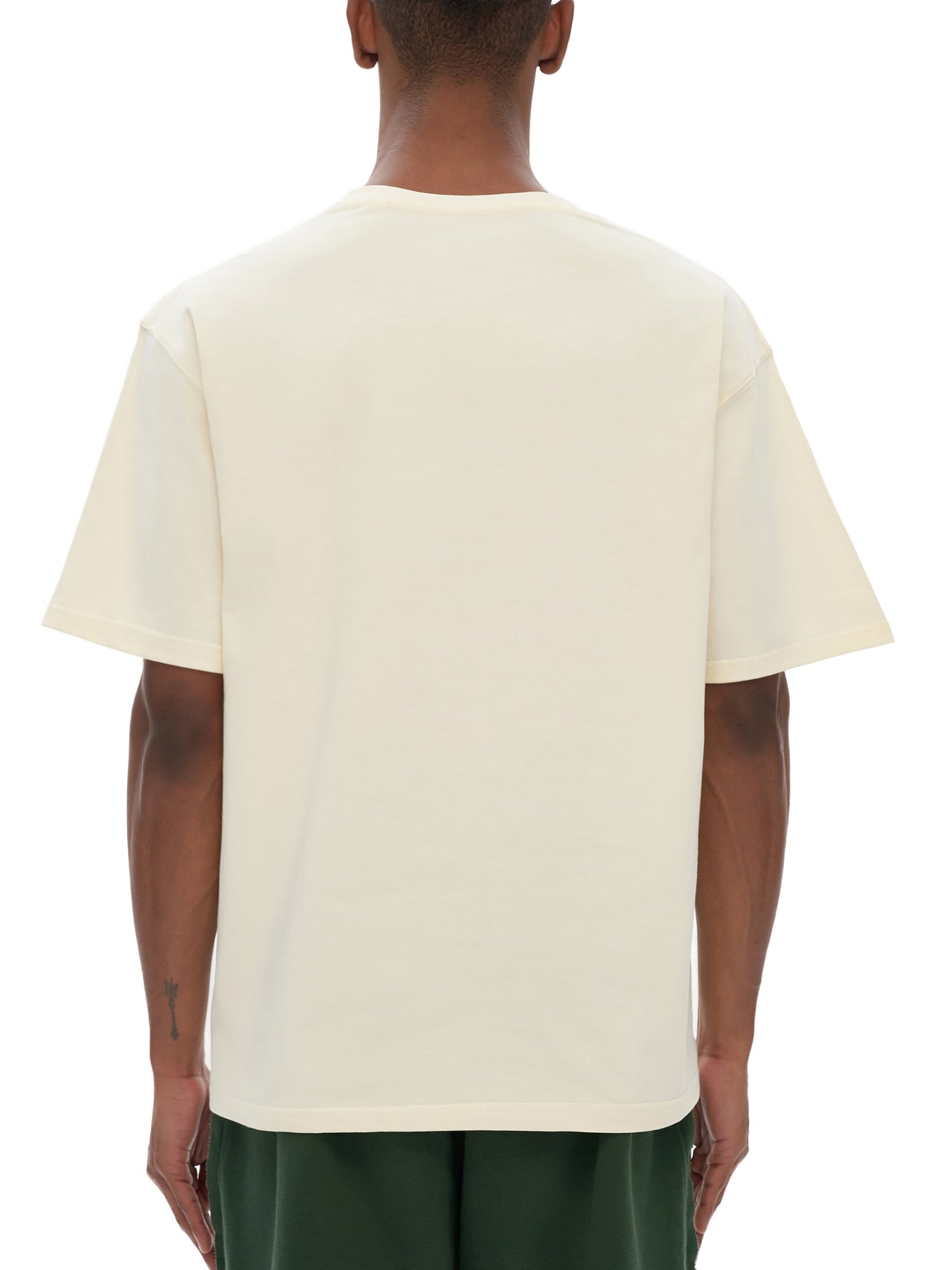 Heavyweight Drop Shoulder Cotton T-Shirt — A350 Taxiing at SFO