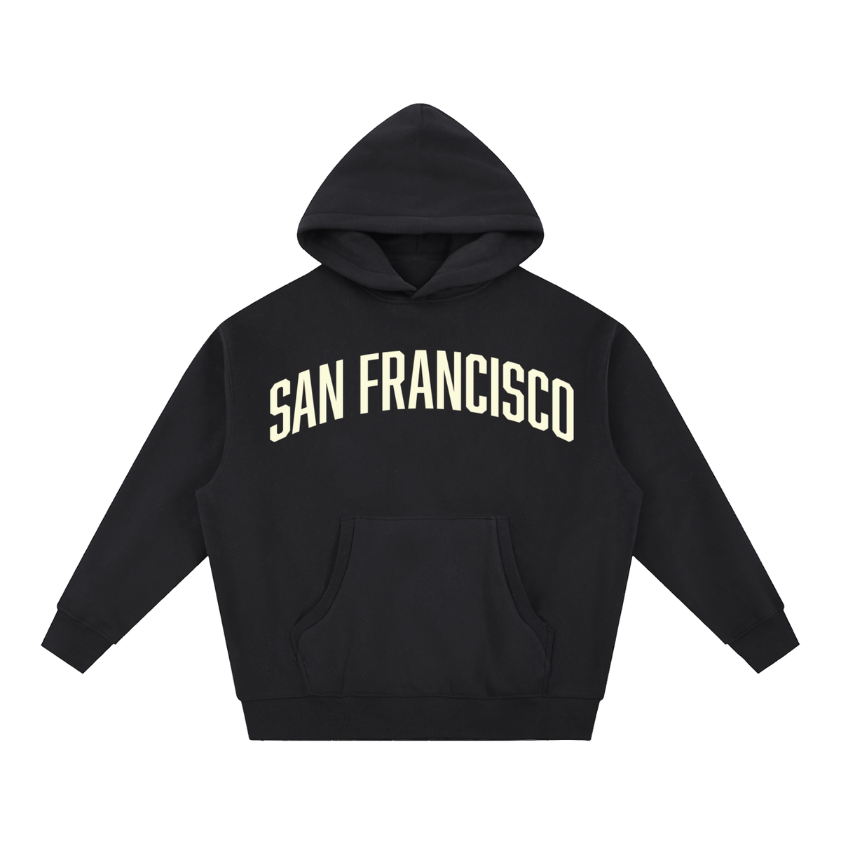 San Francisco Essential Oversized Boxy Fit Fleece Hoodie