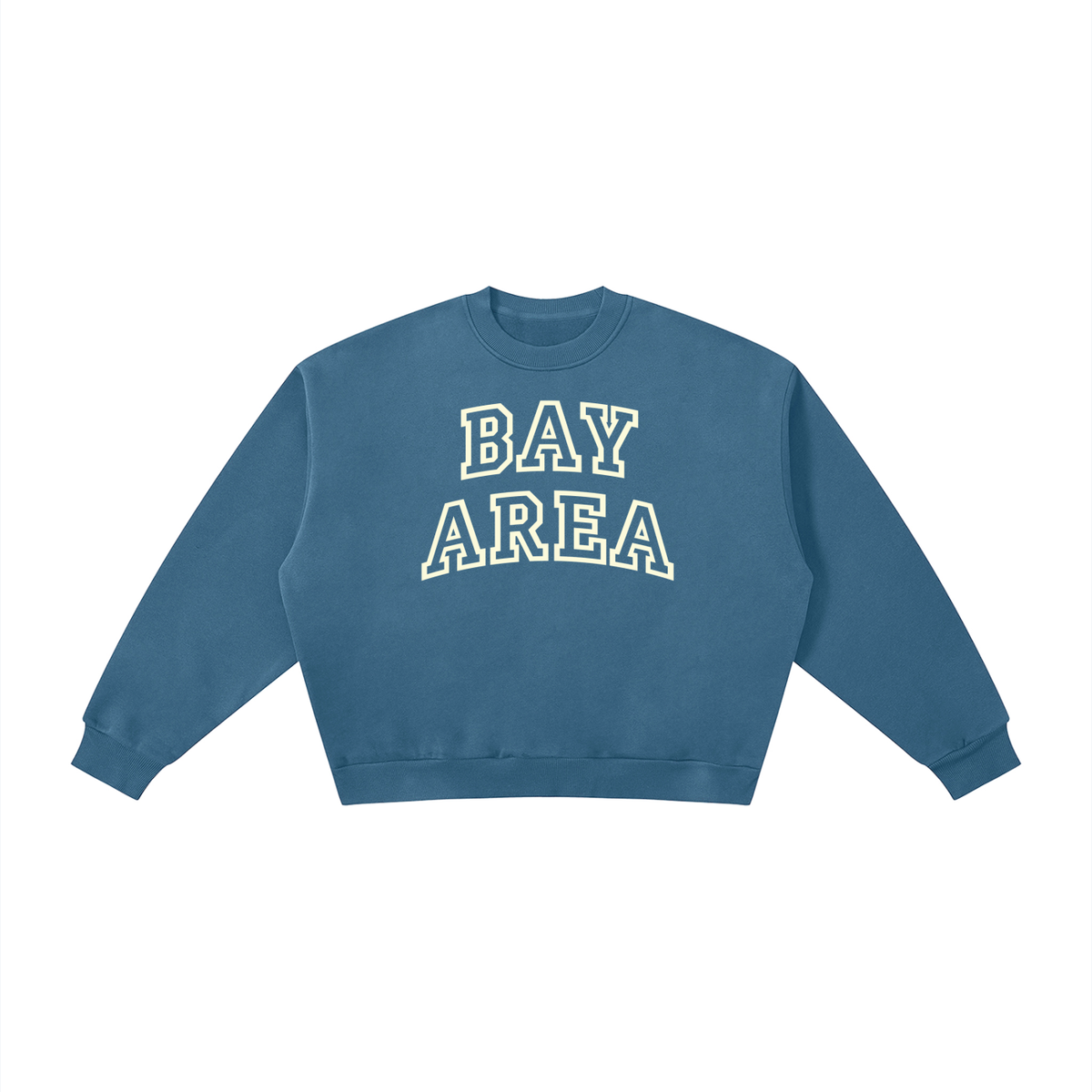 Bay Area Boxy Fleece Crewneck Sweatshirt