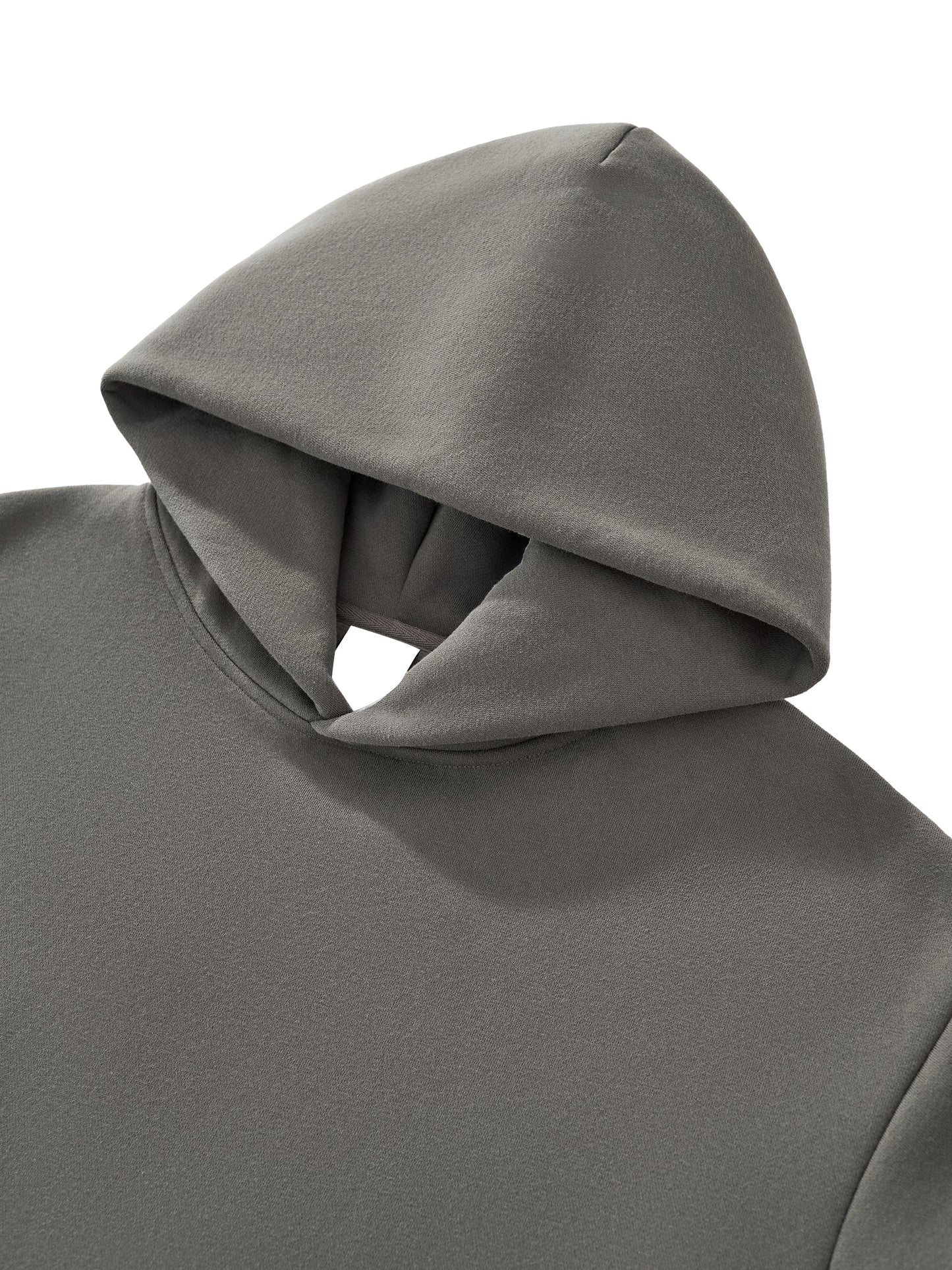 Fleeced Boxy Hoodie — A350 Taxiing at San Francisco Airport