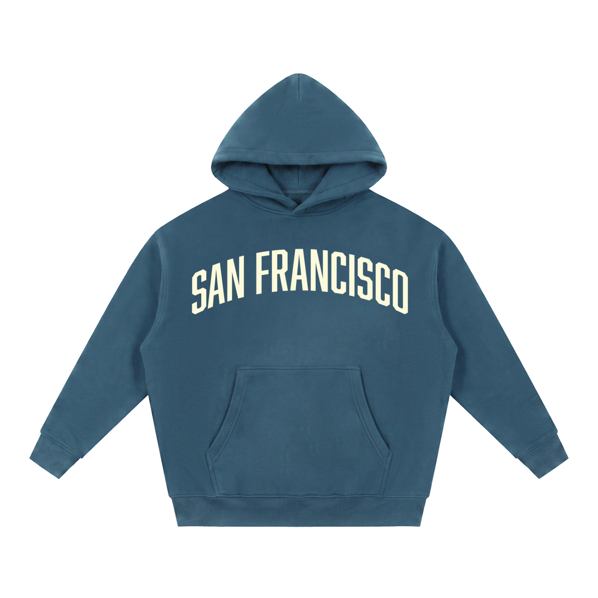 San Francisco Essential Oversized Boxy Fit Fleece Hoodie
