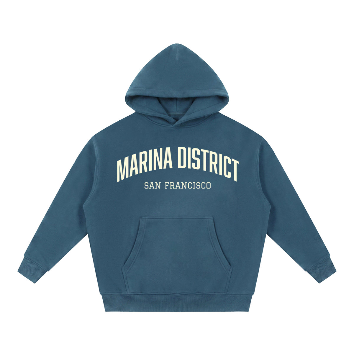 Marina District SF Essential Oversized Boxy Fit Fleece Hoodie