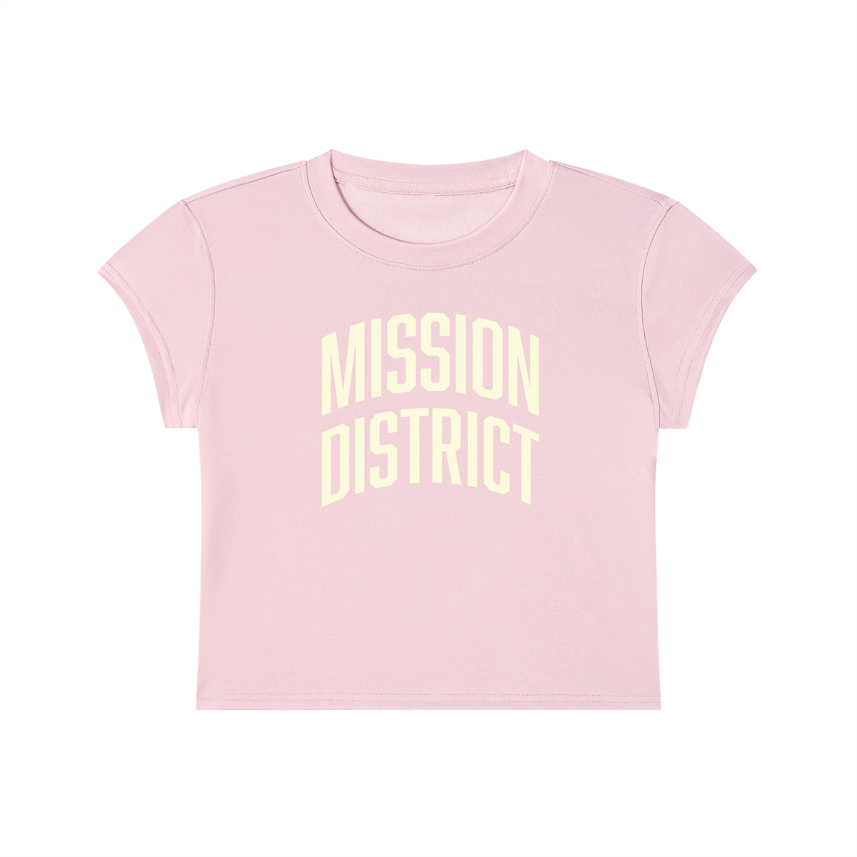 Mission District SF Women's Slim-Fit Cropped T-Shirt