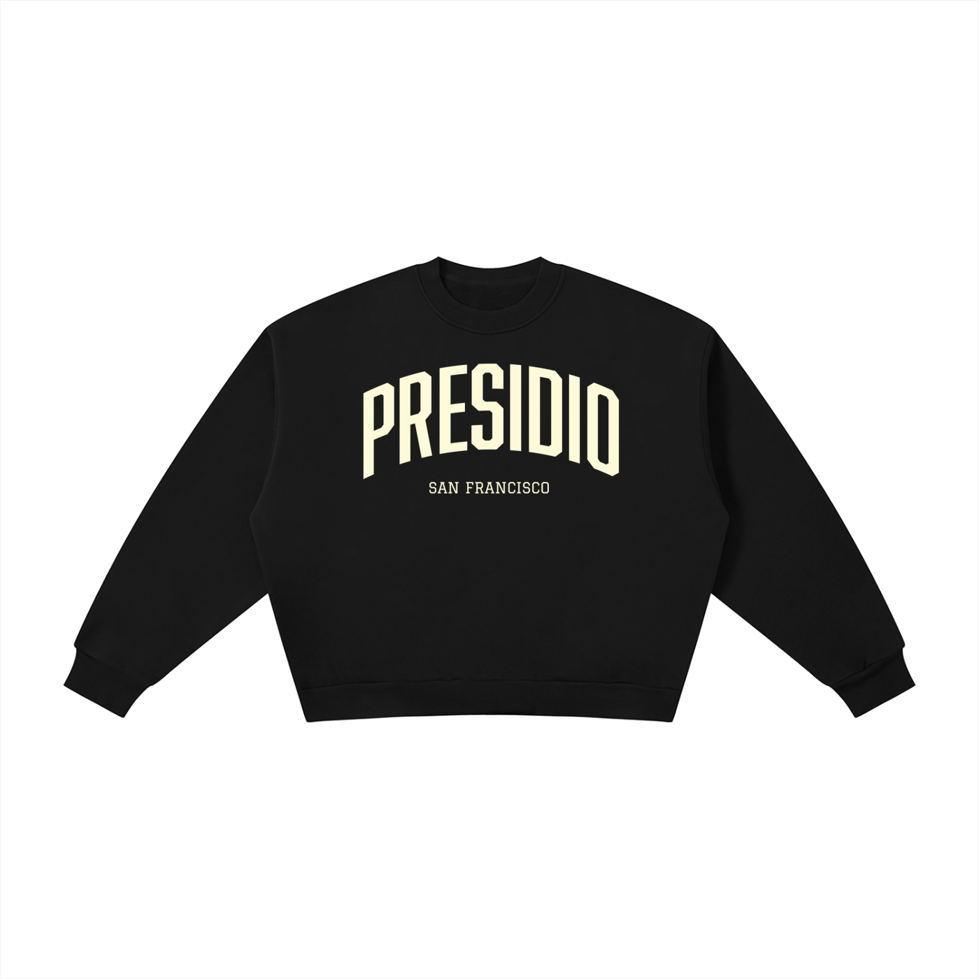 San Francisco PRESIDIO Boxy Fleece Crewneck Sweatshirt