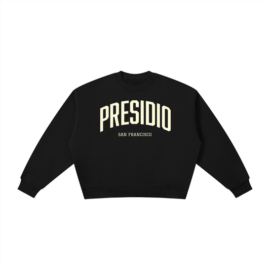 San Francisco PRESIDIO Boxy Fleece Crewneck Sweatshirt