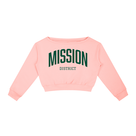Mission District SF Women's Off-Shoulder Sweatshirt