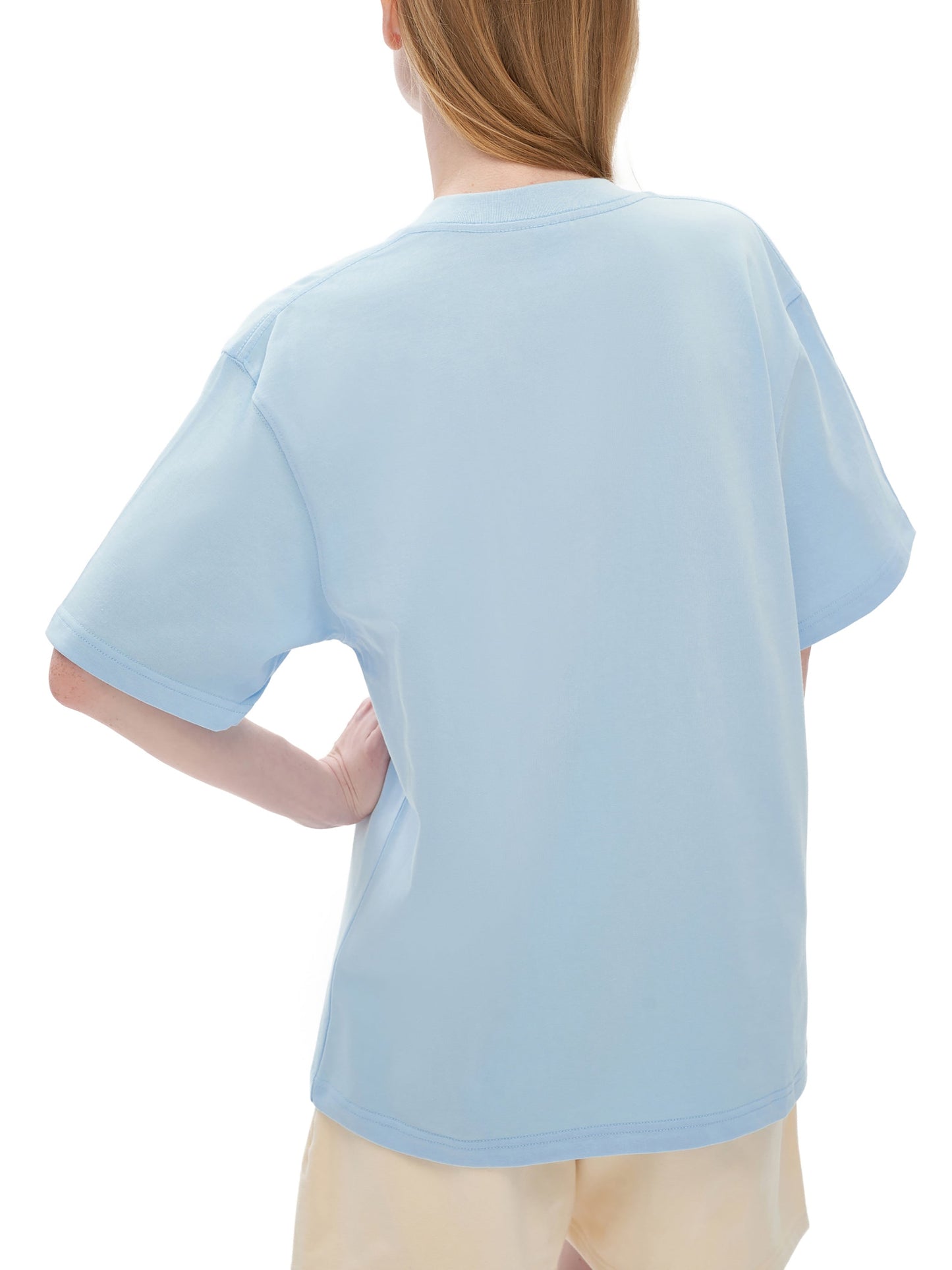 Heavyweight Drop Shoulder Cotton T-Shirt — A350 Taxiing at SFO