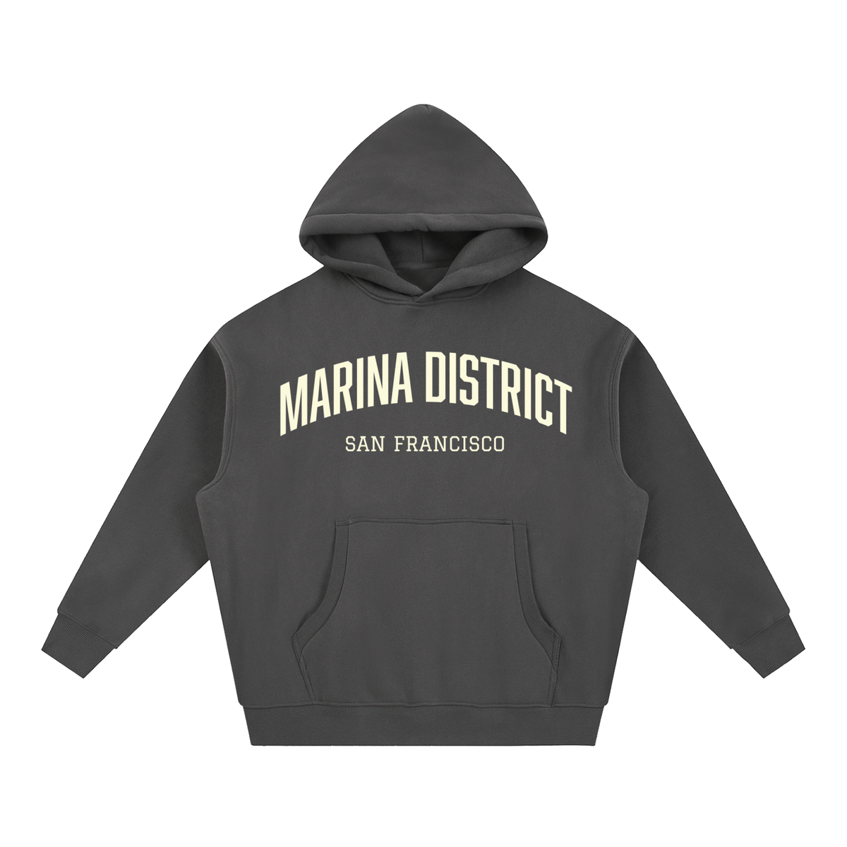 Marina District SF Essential Oversized Boxy Fit Fleece Hoodie