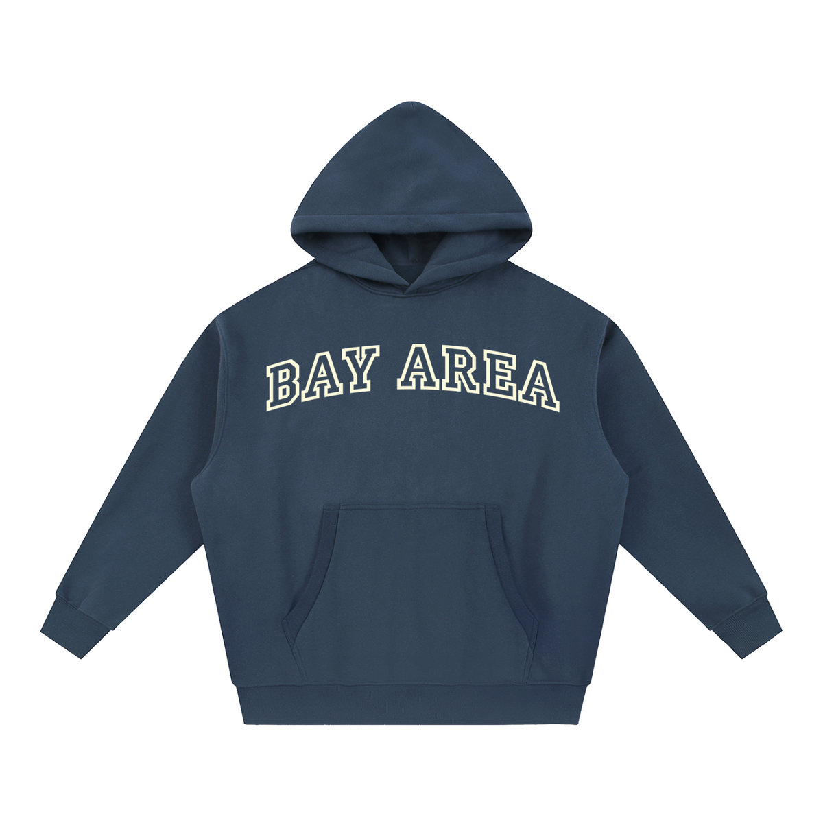 Bay Area Essential Oversized Boxy Fit Fleece Hoodie