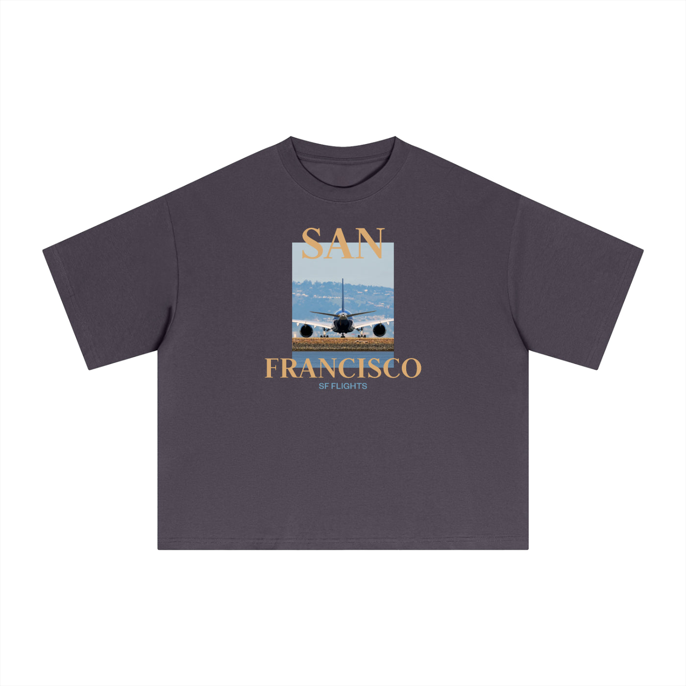 Essential Sorona Boxy T-Shirt — Widebody A350 at SFO