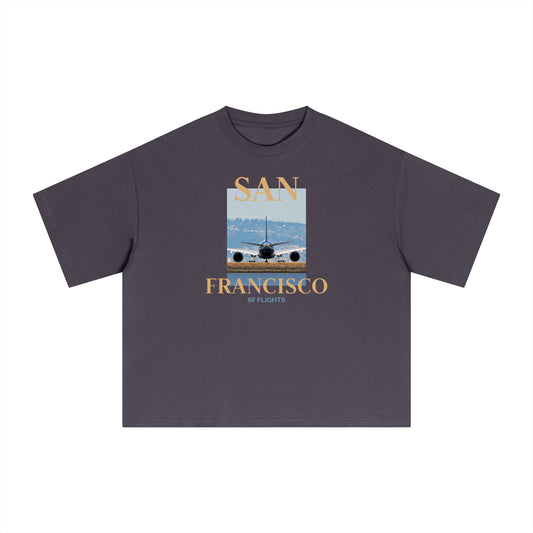 Essential Sorona Boxy T-Shirt — Widebody A350 at SFO