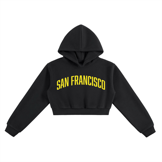 San Francisco Women's Essential Cropped Hoodie