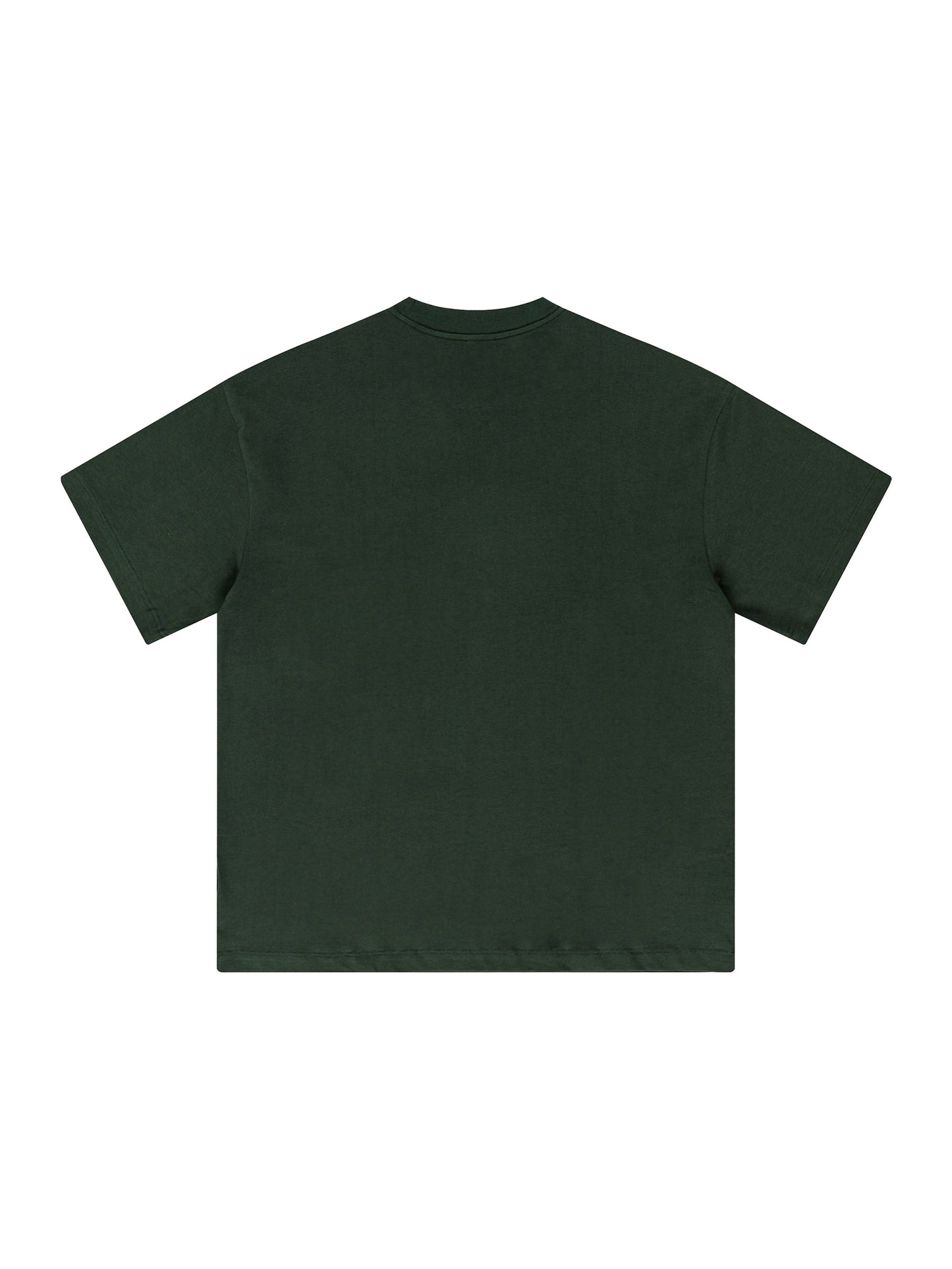 Heavyweight Earth Tone T-Shirt — Widebody B787 Jet at SFO