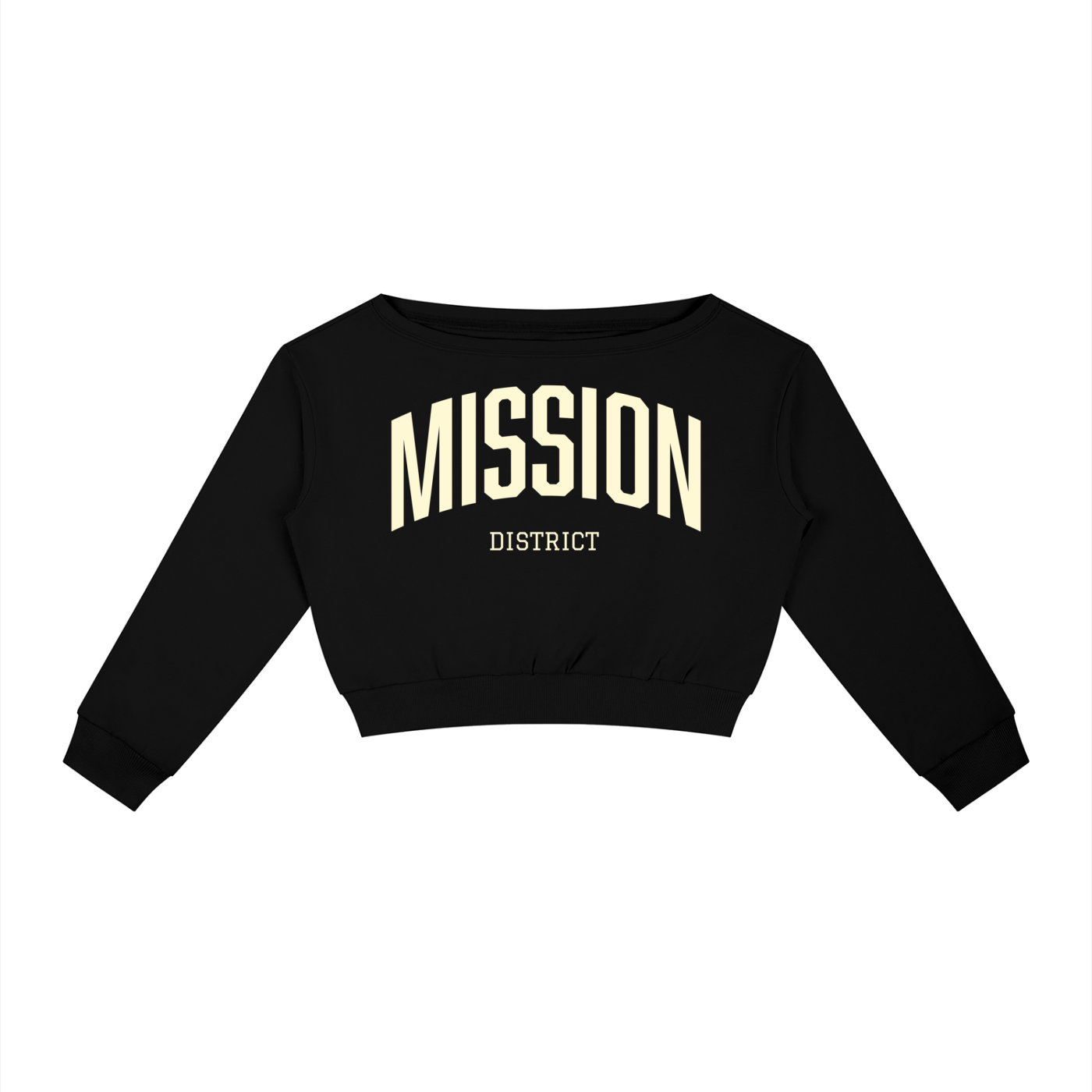 Mission District SF Women's Off-Shoulder Sweatshirt