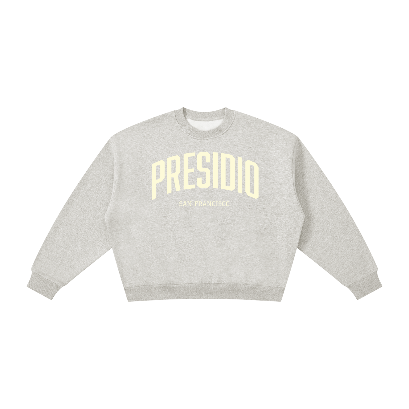 San Francisco PRESIDIO Boxy Fleece Crewneck Sweatshirt