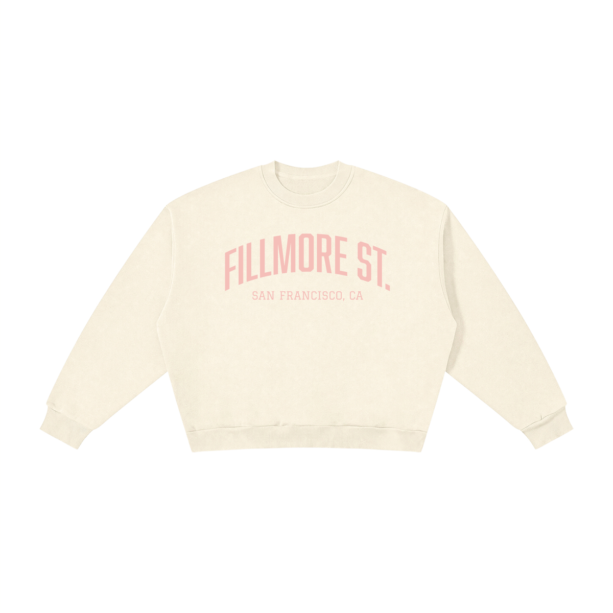 Fillmore Street SF Boxy Fleece Crewneck Sweatshirt