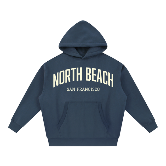 North Beach SF Essential Oversized Boxy Fit Fleece Hoodie
