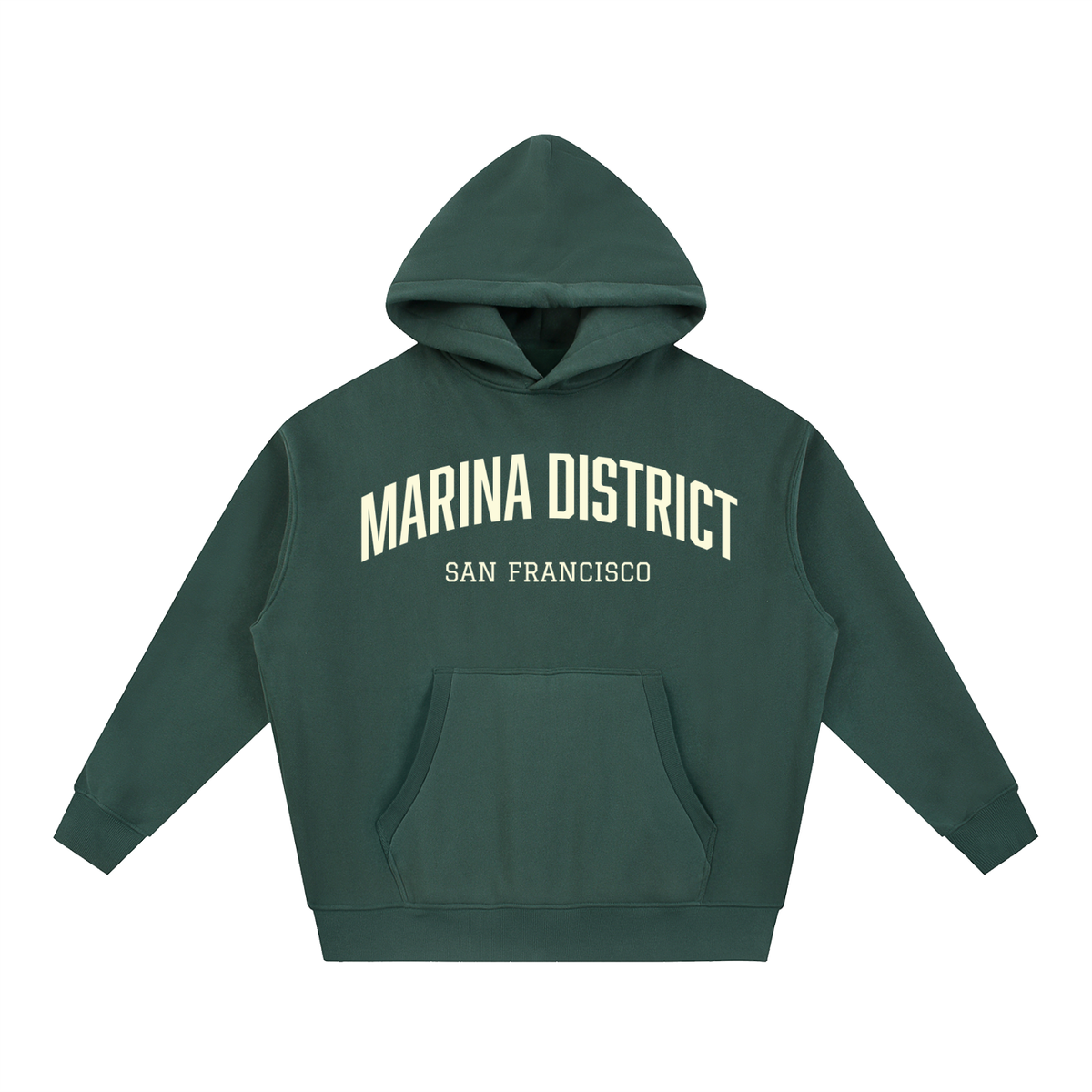 Marina District SF Essential Oversized Boxy Fit Fleece Hoodie