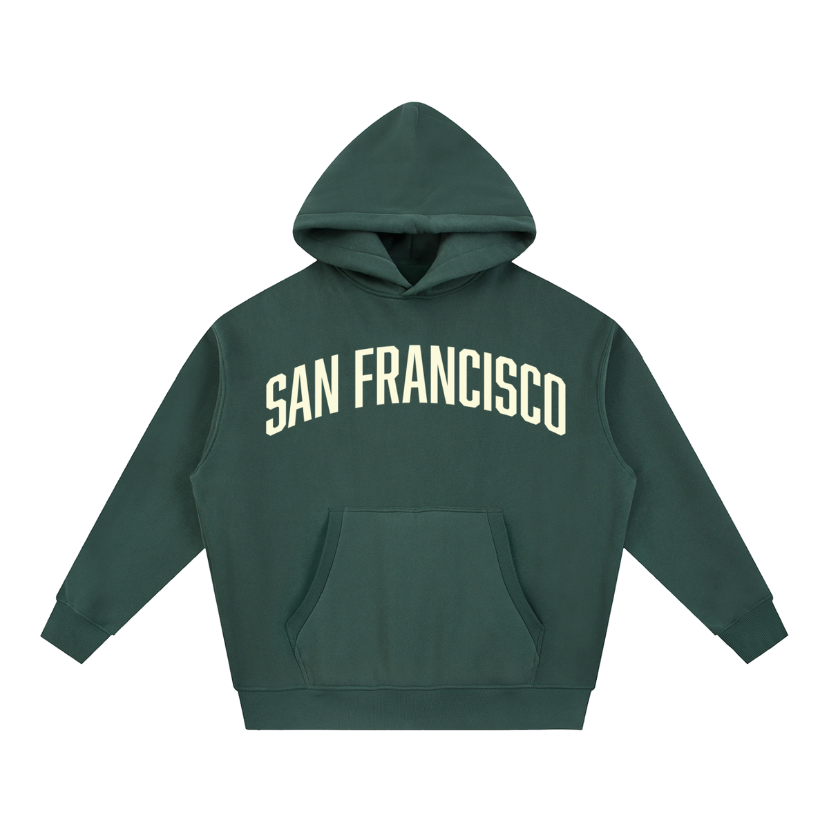 San Francisco Essential Oversized Boxy Fit Fleece Hoodie