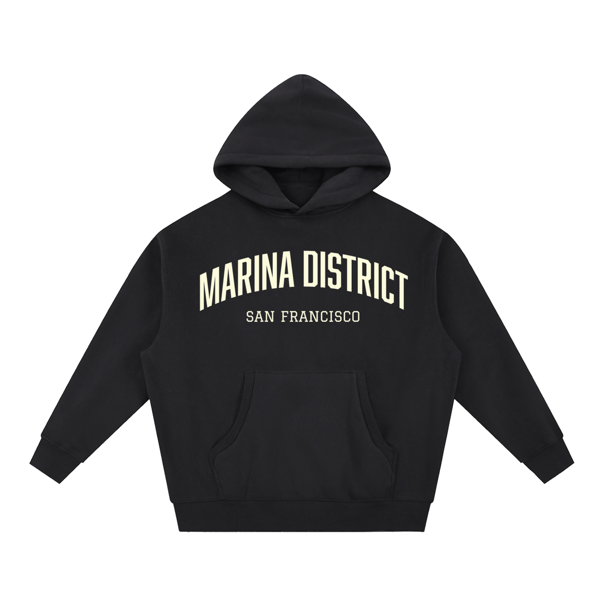 Marina District SF Essential Oversized Boxy Fit Fleece Hoodie
