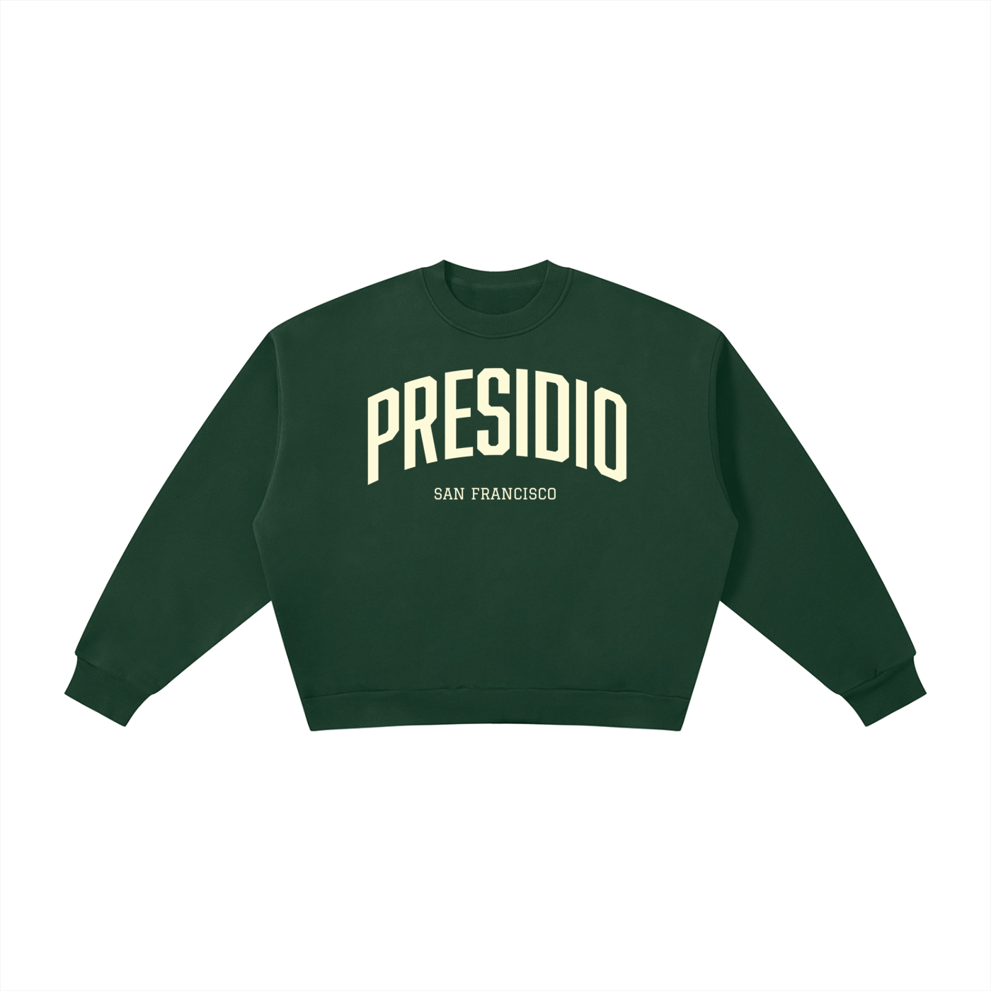 San Francisco PRESIDIO Boxy Fleece Crewneck Sweatshirt